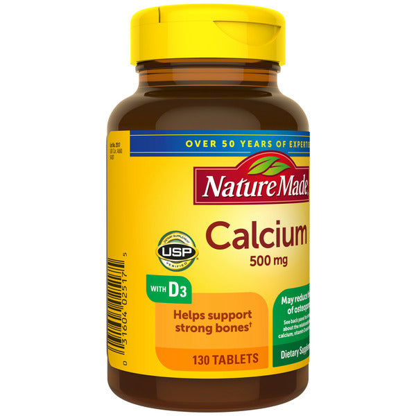 Nature Made Calcium 500 mg with Vitamin D3 Tablets DestGlow