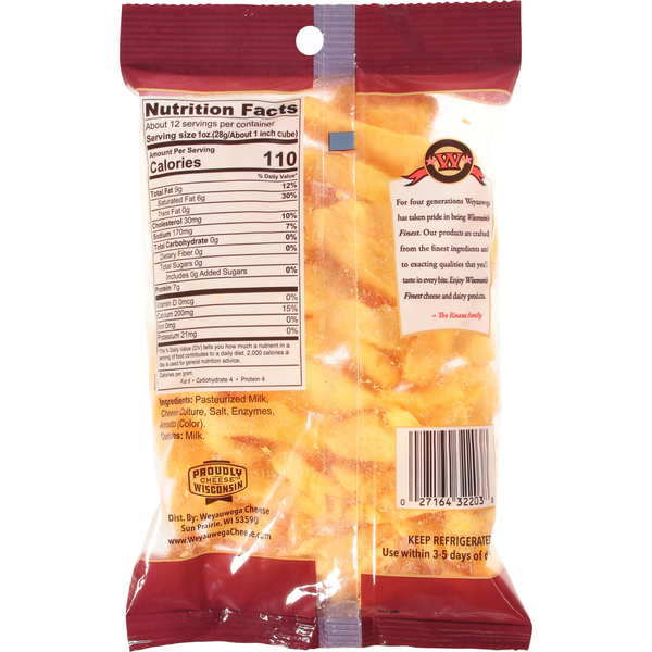 Weyauwega Star Dairy Yellow Cheddar Cheese Curds
