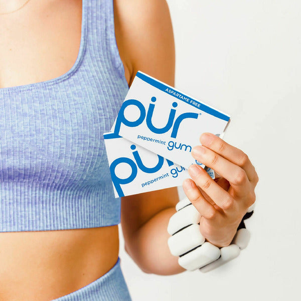 PÜR Peppermint, Aspartame Free, 100% Xylitol Natural Flavored Gum