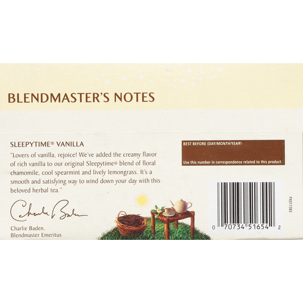 Celestial Seasonings Herbal Tea, Caffeine Free, Vanilla