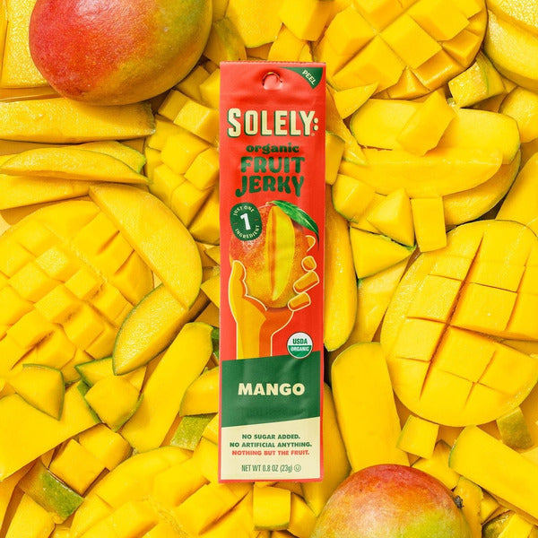 Solely: Fruit Jerky, Organic, Mango, Multipack