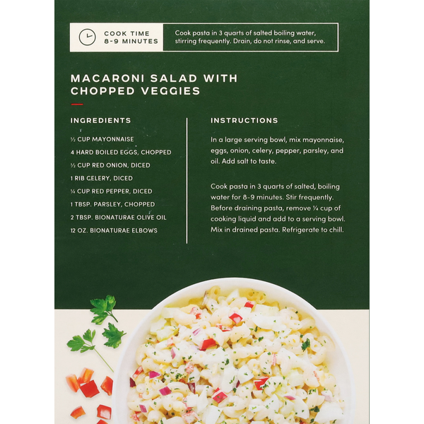 Bionaturae Rice & Lentil Pasta, Gluten Free, Organic, Elbows