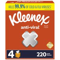 Kleenex Anti-Viral Facial Tissues Cube Boxes 3 Ply️