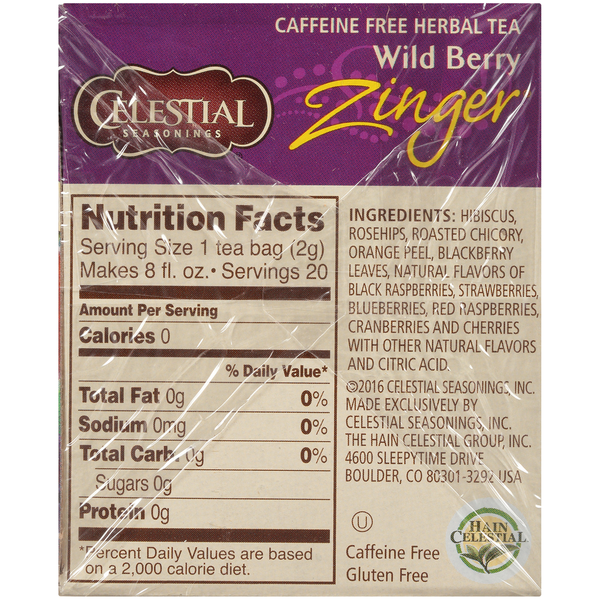 Celestial Seasonings Tea Wild Berry
