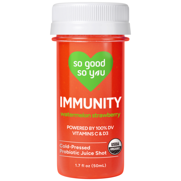 So Good So You Immunity, Watermelon Strawberry Probiotic Shot