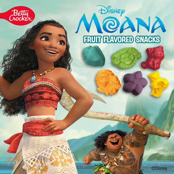 Betty Crocker Disney Moana Gluten Free Fruit Flavored Snacks
