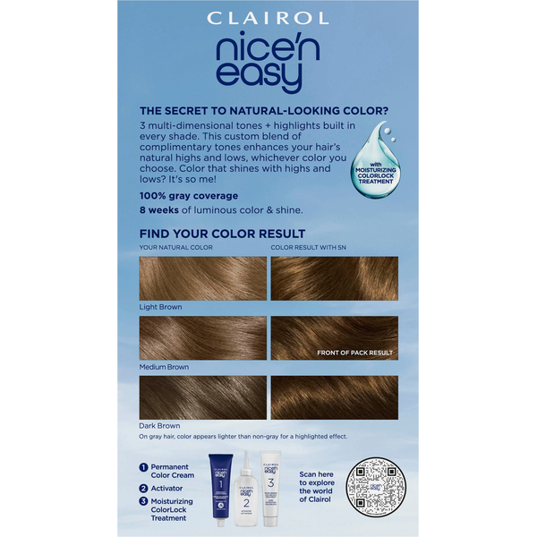 Clairol Medium Neutral Brown 5N Permanent Hair Color