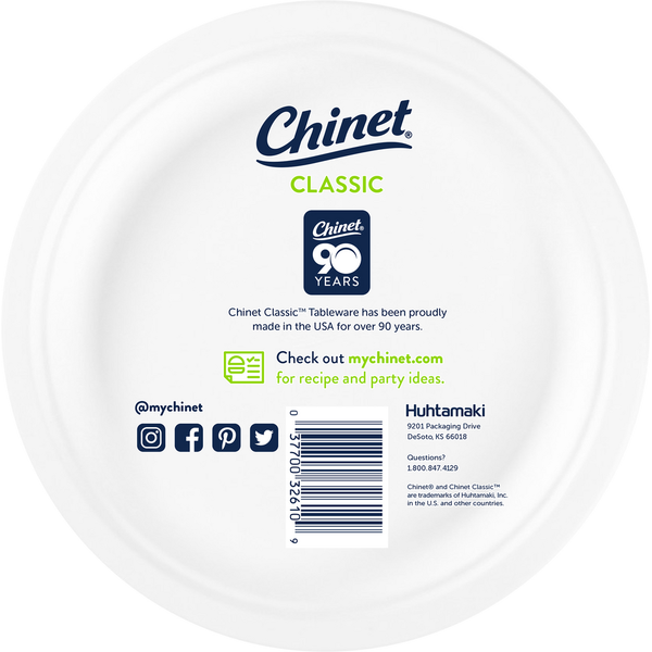 Chinet All Occasion Classic White Plates