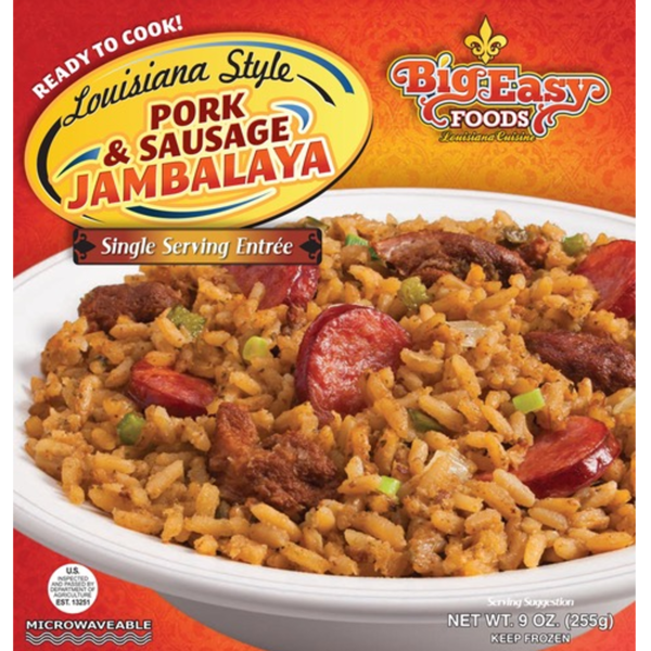 Big Easy Foods Pork & Sausage Jambalaya, Value Size