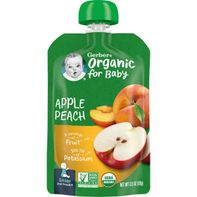 Gerber Organic Baby Food For Sitter Apple & Peach ...
️