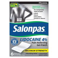 Salonpas Pain Relieving Gel-Patch, Maximum Strengt...
️