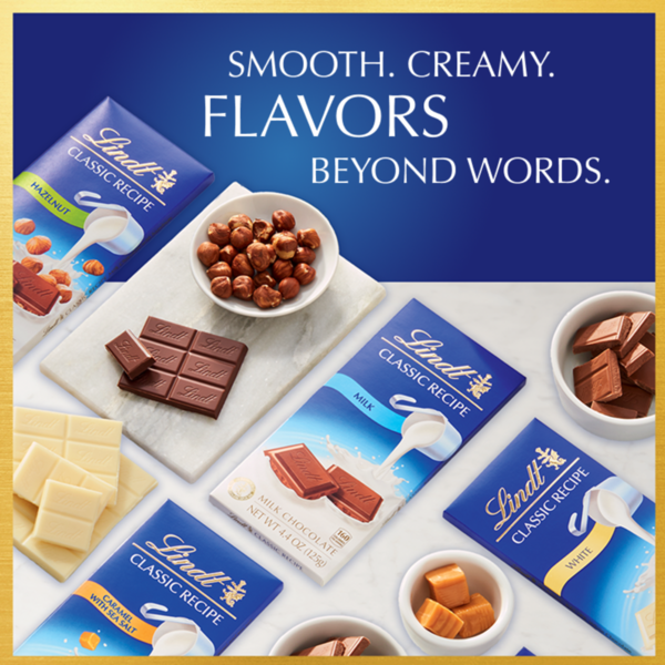 Lindt Classic Recipe Hazelnut Milk Chocolate Candy Bar
