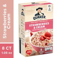 Quaker Instant Oatmeal, Strawberries & Cream - Pac...
️
