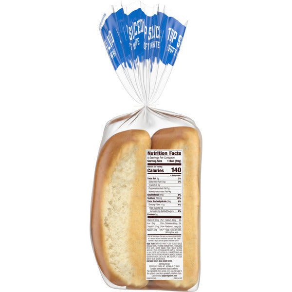 Pepperidge Farm Top Sliced White Hot Dog Buns
