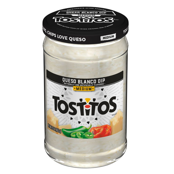 Tostitos Medium Dip Queso Blanco Naturally And Artificially Flavored