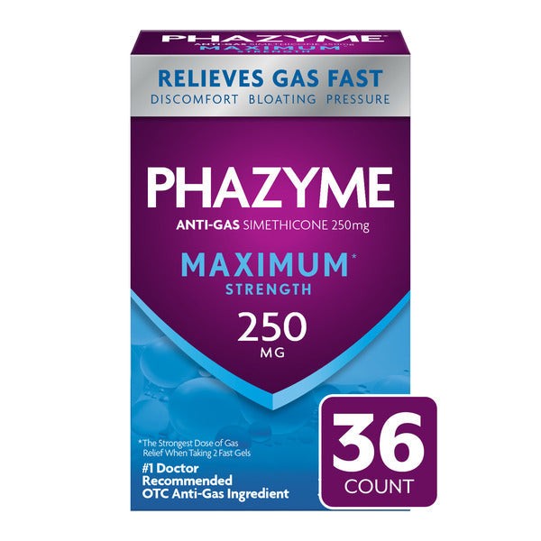 Phazyme Gas & Bloating Relief Maximum Strength