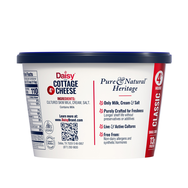 Daisy Classic 4% Milkfat Small Curd Cottage Cheese