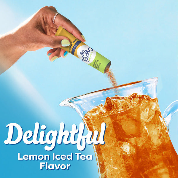 Crystal Light Decaf Lemon Iced Tea Naturally Flavored Powdered Drink Mix