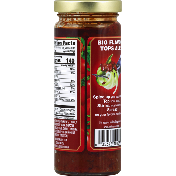Bella Sun Luci SunDried Tomato Chipotle Topper & Sauce