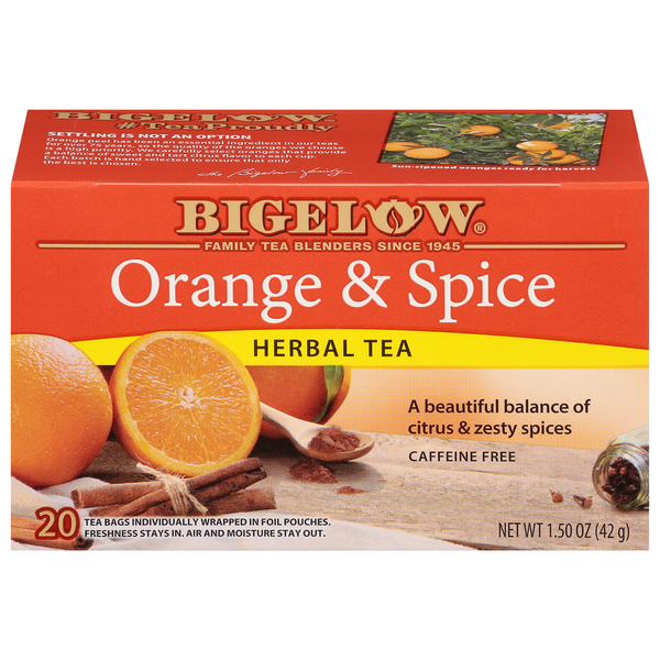 Bigelow Orange & Spice, Caffeine Free Herbal Tea