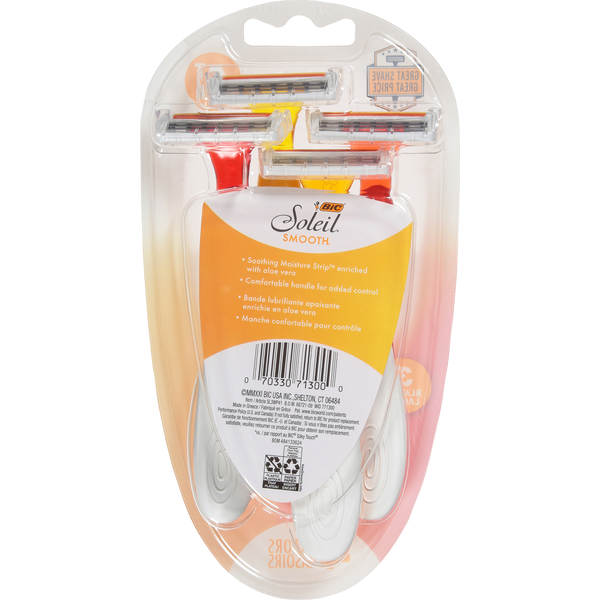 BIC Razors, 3 Blades Smooth