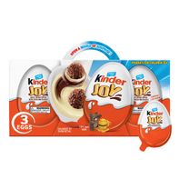Kinder Joy Treat + Toy Sweet Cream Topped With Cocoa Wafer Biteset Cream Topped With Cocoa Wafer Bites DestGlow