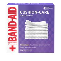 BAND-AID Cushion Care Sterile Gauze Pads for Prote...
️ DestGlow