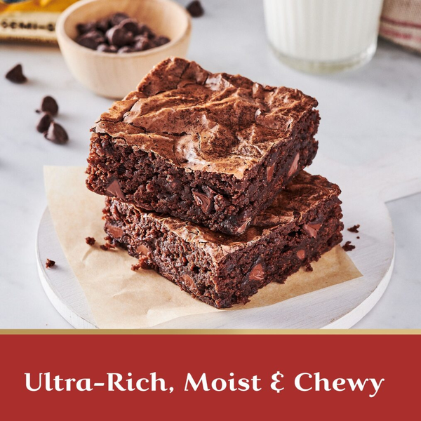 GHIRARDELLI Double Chocolate Premium Brownie Mix, Includes Chocolate Chips