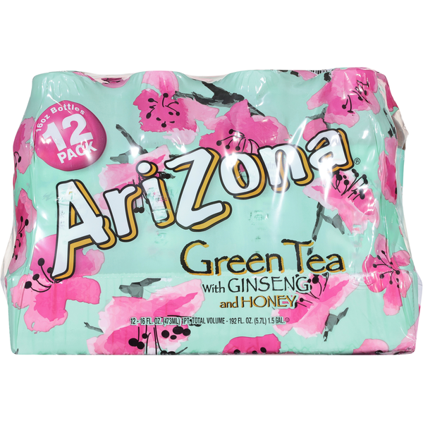 AriZona Green Tea with Ginseng and Honey, Bottles