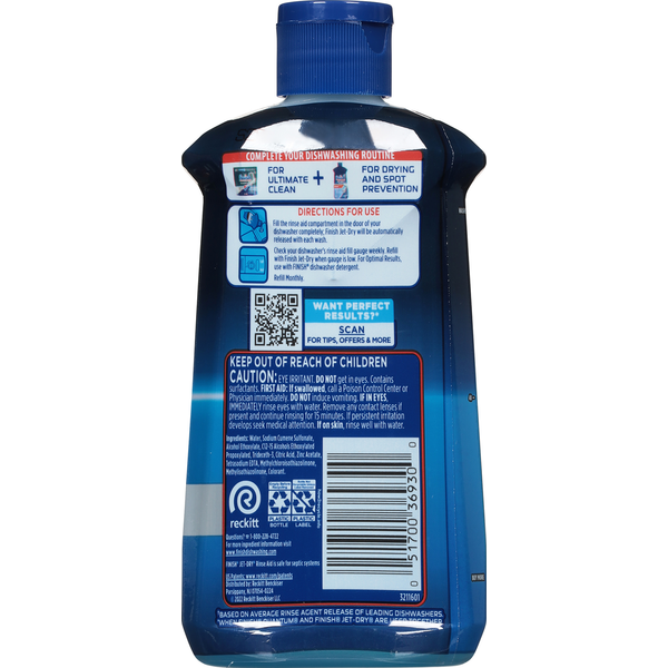 Finish Dishwasher Rinse Agent and Drying Agent