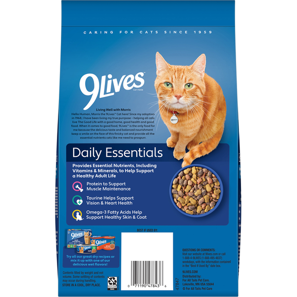 9Lives Chicken Beef & Salmon Cat Food