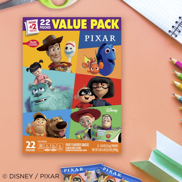 Betty Crocker Disney Pixar Gluten Free Fruit Flavored Snacks Value Pack