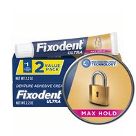 Fixodent Ultra Max Hold Dental Adhesive, Pack of T...
️
