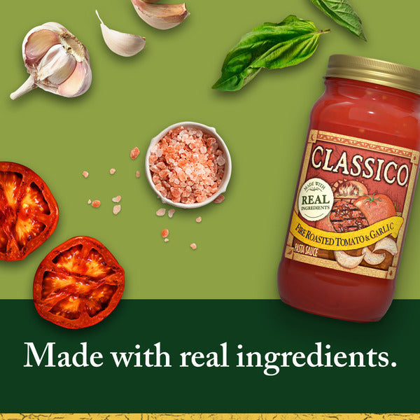 Classico Fire Roasted Tomato & Garlic Spaghetti Pasta Sauce