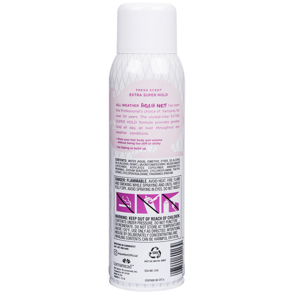 Aqua Net Extra Super Hold Hairspray, Fresh Scent, Aerosol