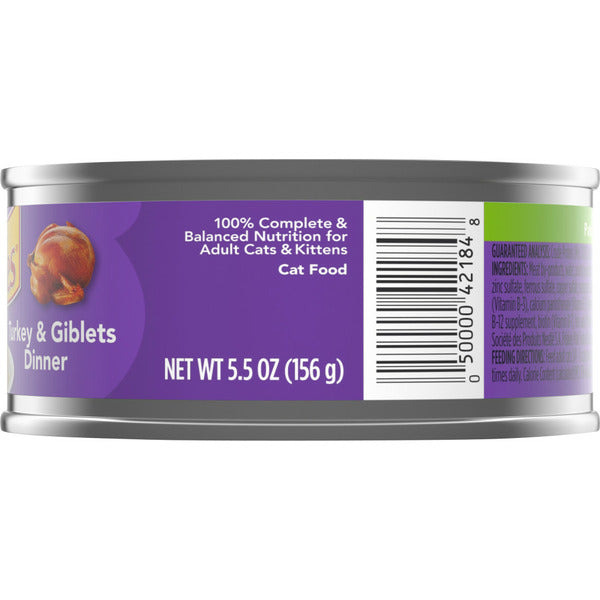 Purina Friskies Pate Wet Cat Food, Turkey & Giblets Dinner