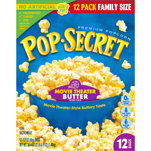 Pop Secret Movie Theater Butter Microwave Popcorn