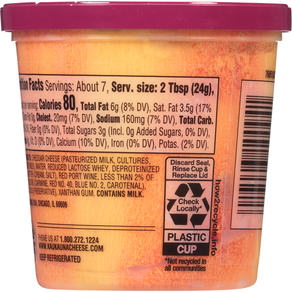 Kaukauna Spreadable Cheese, Port Wine
