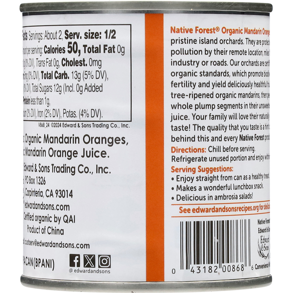 Native Forest 100% Organic Mandarin Orange