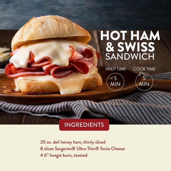 Sargento Ultra Thin® Natural Swiss Sliced Cheese, 18 Slices