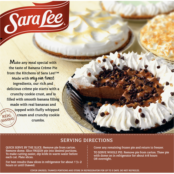 Sara Lee Pie, Banana Creme