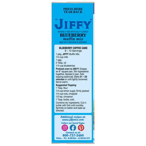 Jiffy® Blueberry Muffin Mix
