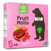 BEAR Snacks Fruit Rolls, Raspberry️