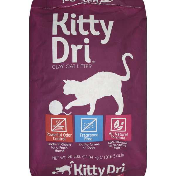Kitty Dri Cat Litter, Clay, Fragrance Free