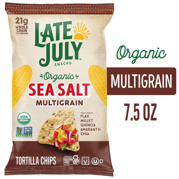 LATE JULY Snacks Sea Salt Tortilla Chips