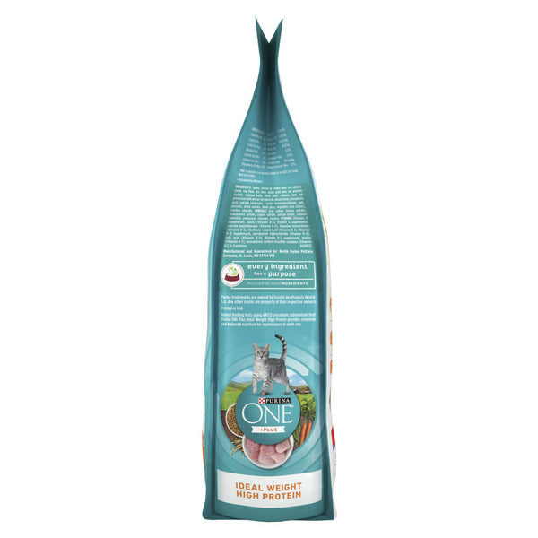 Purina ONE High Protein, Healthy Weight Dry Cat Food, +Plus Ideal Weight With Turkey DestGlow