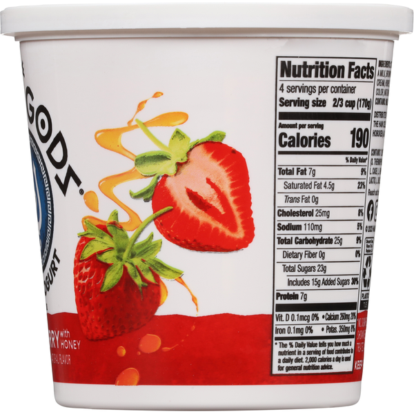 Greek Gods Strawberry Greek Yogurt Honey