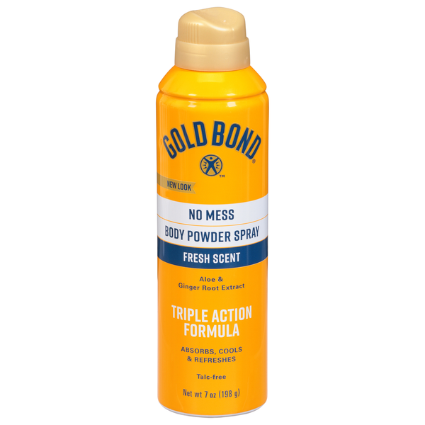 Gold Bond Body Powder Spray, No Mess, Fresh Scent