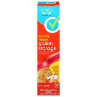 Simply Done Double Zipper 3.78 l Gallon Size Stora...
️