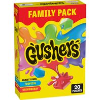 Gushers Tropical and Strawberry Fruit Flavored Snacks Variety Pack